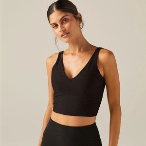 Beyond Yoga Space Dye Always On Cropped Top w/ built in bra
